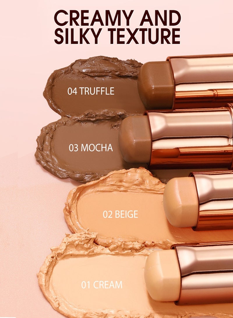 O.TWO.O HD Shaping Creamy Contour Stick – Smooth Mousse Texture, Easy Blend & Long-Lasting Natural Sculpting for Daily Makeup - Image 5