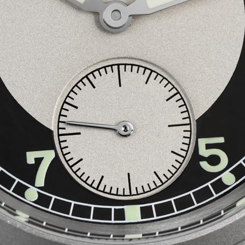 TACTICAL FROG Militado D12 Military Mens Watch VD78 Quartz Sapphire Crystal C3 Super Luminous 36mm Dial Military-Style Dress Watches, 100M Waterproof (White Dial/Black Nylon Strap) - Image 4