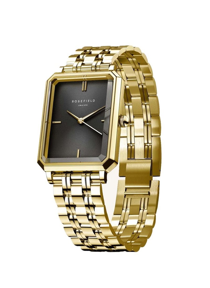 RoseField - Rosefield Octagon Xs White Sunray Steel Gold ladies Watch OBGSG-O61 - Image 1