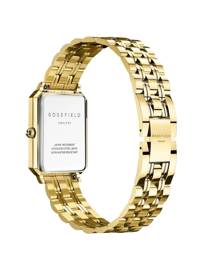 RoseField - Rosefield Octagon Xs White Sunray Steel Gold ladies Watch OBGSG-O61 - Image 1