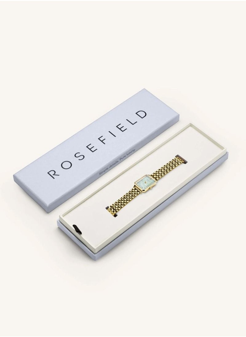 RoseField - Rosefield Octagon Xs White Sunray Steel Gold ladies Watch OBGSG-O61 - Image 1