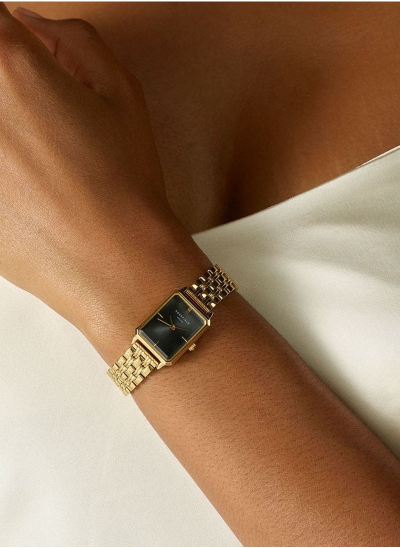 RoseField - Rosefield Octagon Xs White Sunray Steel Gold ladies Watch OBGSG-O61 - Image 1