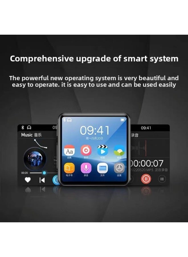 M3 Full Screen Mp3 Music Player Walkman Mp4 Bluetooth Listening To Songs And Fiction Artifact Beginning Senior High School English-Body Color:Black-Memory Capacity:Body Memory 4g  - Image 3
