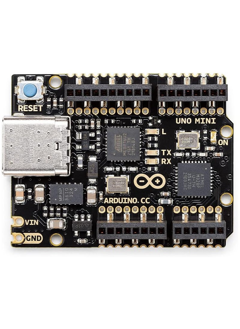 UNO Mini Limited Edition [ABX00062] - Microcontroller Board for DIY Electronics Projects - Compact Design - Ideal for Beginners and Experts Alike