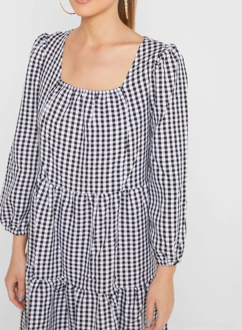 Ginger Checks Tier Dress