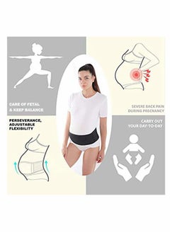 KASTWAVE Maternity Belt, Pregnancy Support, Bump Band Abdominal, Belly Back Brace Strap (Black)  - Image 2