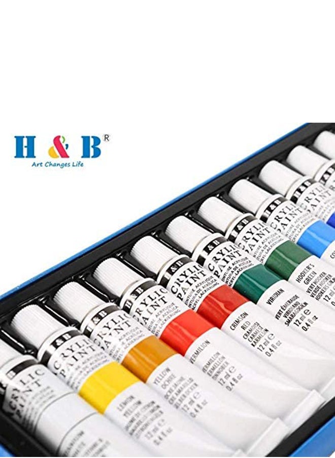 H&B 24-Piece Water Colour Paint Set 12ml  - Image 2