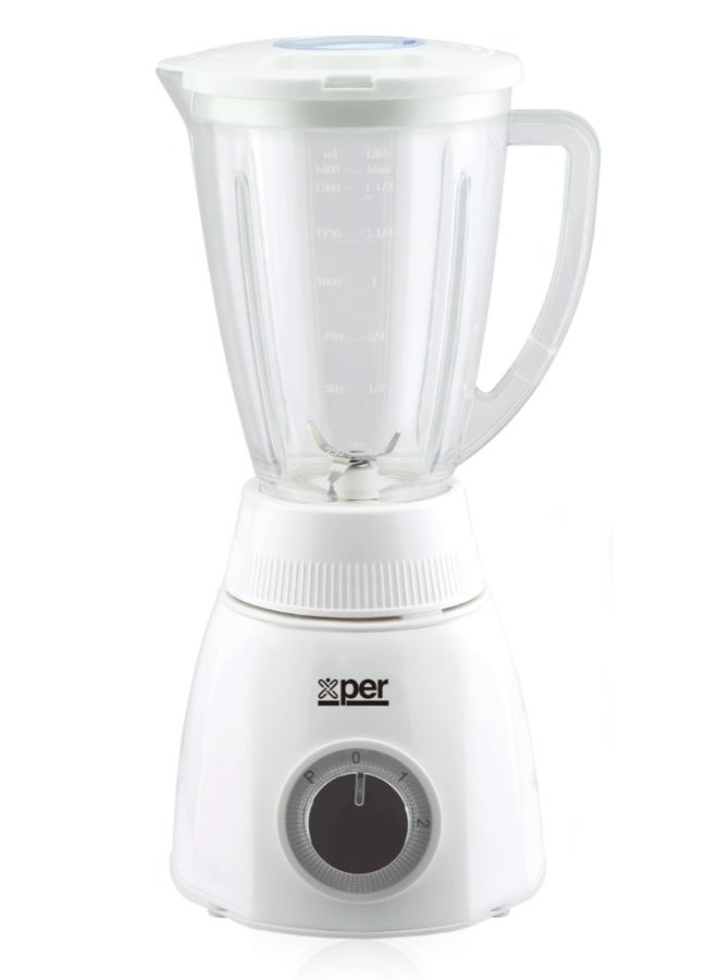 XPER Xper BLENDER 400 WATT 1.6 LITER WITH GRINDER AND MILL, WHITE, XPTB-200PW - Image 3