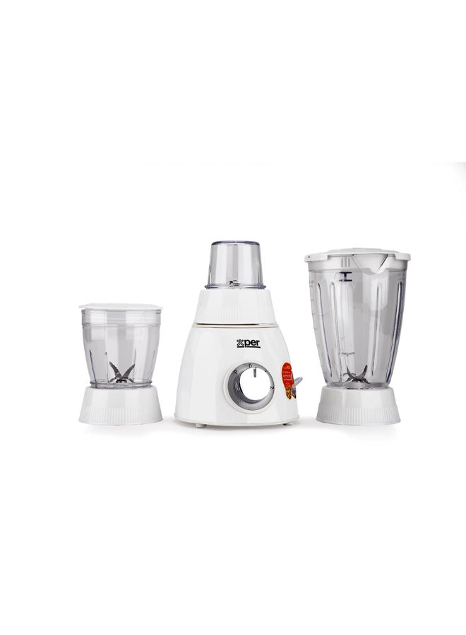 XPER Xper BLENDER 400 WATT 1.6 LITER WITH GRINDER AND MILL, WHITE, XPTB-200PW - Image 2