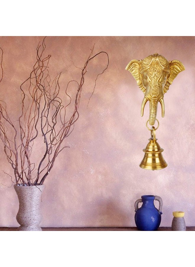 كارتيك جرس غانيشا النحاسي من كارتيك نحاسي معلق على صندوق (ذهبي)  - Image 4