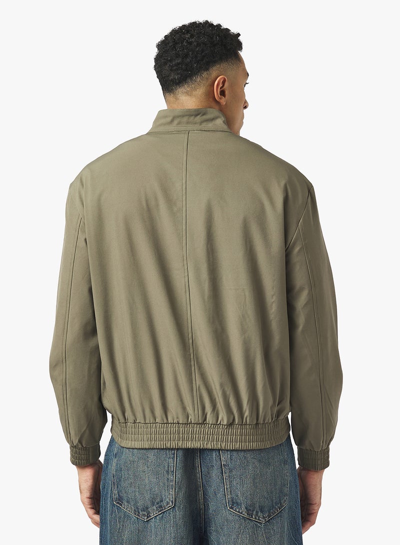 BRAVE SOUL Harrington Zip Through Jacket - Image 2