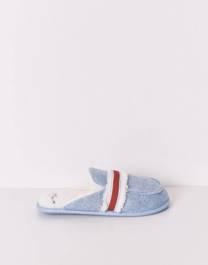 women'secret Blue Mickey Print Slippers