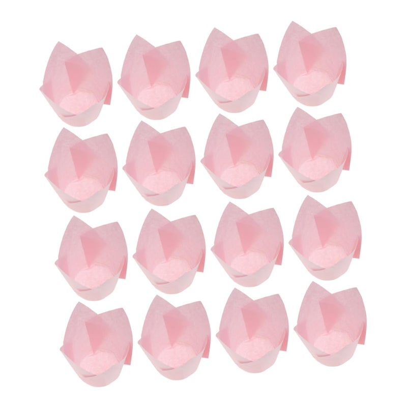 Standard Tulip Muffin Liners 50pcs Greaseproof Baking Cups for Cupcakes Birthday Wedding Party - Image 2