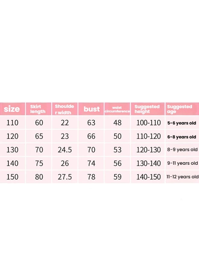 general Children's skirt Inside Out 2 cosplay Solid color sleeveless girls performance cosplay Dress - Image 4