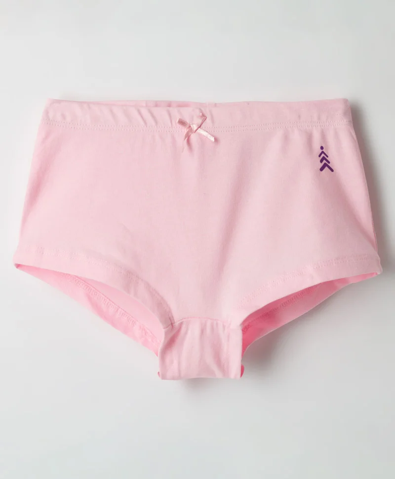 Pine Kids Pine Kids Cotton Spandex Knit Solid Panties (Pack of 3) - Red/Blue/Pink
