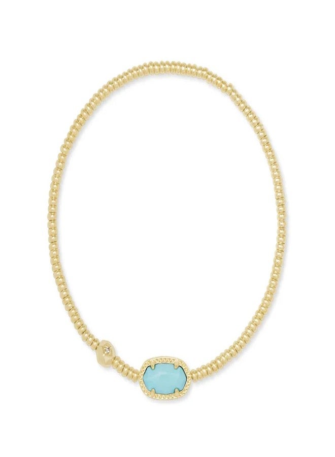 Kendra Scott Grayson Crystal Stretch Bracelet, Fashion Jewelry for Women, One Size, Gold Plated Brass, magnesite - Image 1