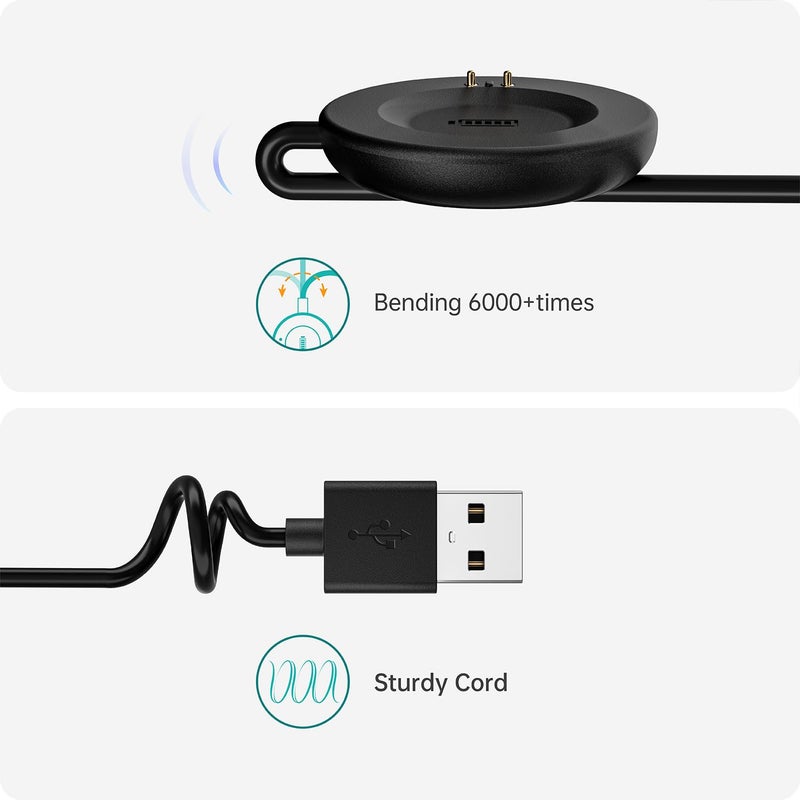 TUSITA Charger Compatible with iTouch Air 3 4 | Sport 3 4 Smart Watch - 1M,2 Pack - Image 2