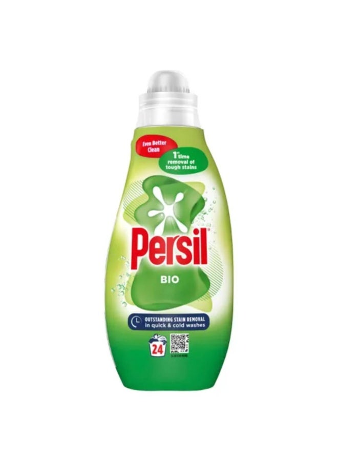 Bio Laundry Washing Liquid Detergent 1st time removal of tough stains outstanding stain removal in quick & cold 648mL