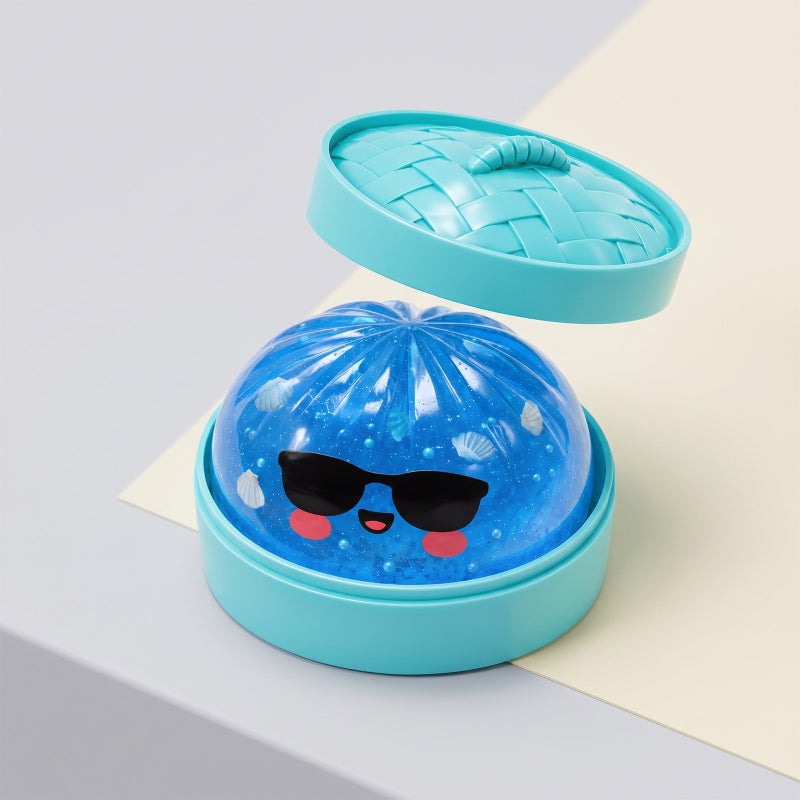 DOWMOO Ocean Shell Sunglasses Bun Squishy Toy Funny Slow Rebound Stress Relief Soft Touch Toy - Image 1