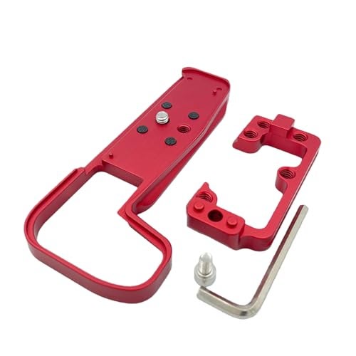 SZZCNOX EOS R8 Handgrip LBracket Compatible with Canon EOS R8 Metal LShape Handle Grip Quick Release Baseplate for Canon EOS R8 Camera Accessories Builtin Quick Release Plate for Arca Red - Image 3