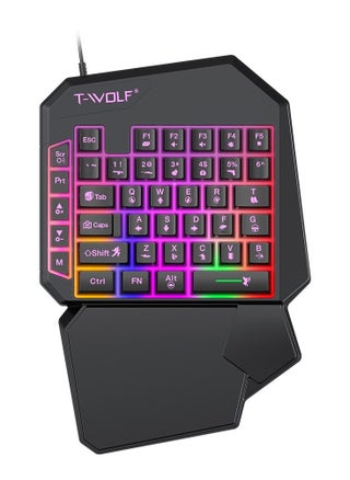 40 Keys Single Hand Gaming Keyboard ,Waterproof RGB Color Suitable for PC/Ps4/Xbox Gamers, Android PUBG CODM Genshin Diablo All Games - pzsku/ZA64B96E5657CFDD23B48Z/45/1747908670/e2d0fb82-ea59-4d7c-9947-fd58925a3cb4