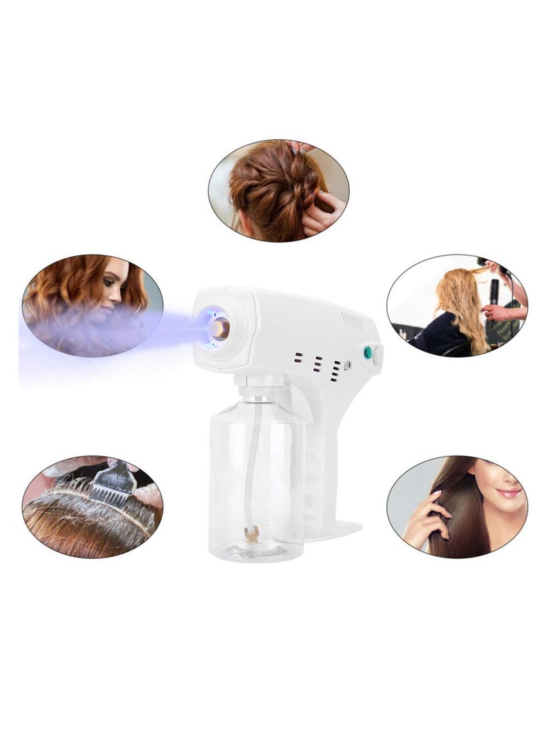 عام بخاخ نانو لترطيب الشعر - بخاخ لاسلكي قابلة للشحن عبر USB، أداة عناية للشعر وتصفيفه، مثالي للبرم والصبغة في صالونات التجميل - Image 4