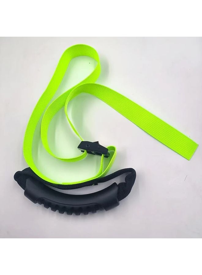Green Heavy Duty Storage Strap With Handle Adjustable For Cables Ropes Hoses - Image 1