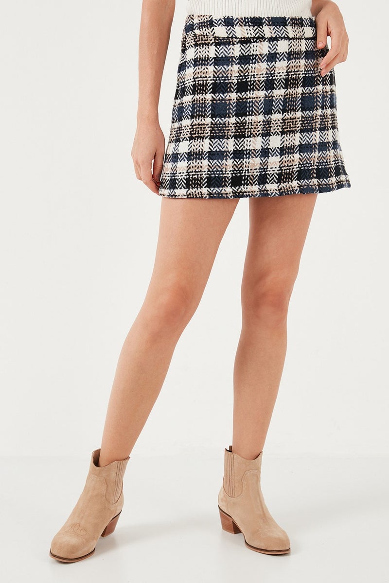 Lela Cotton Blend Regular Fit Winter Shorts Skirt Women's Shorts Skirt 61100015  - Image 3