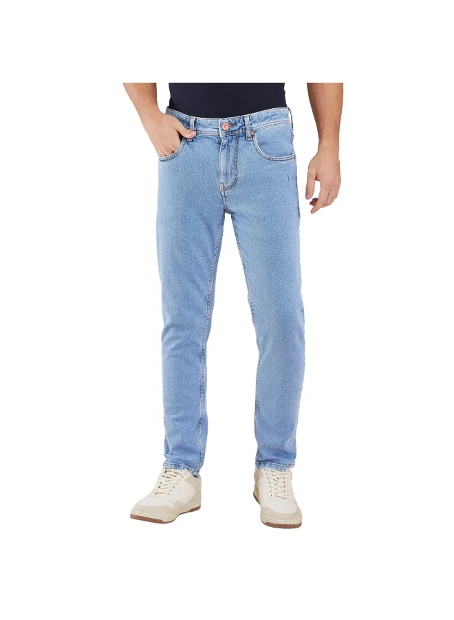 بيينغ هيومان Mens Light Tone Cropped Fit Denims