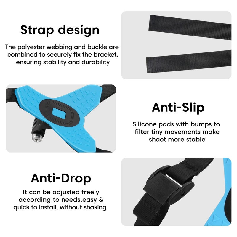 Sounce Helmet Chin Strap Mount with Mobile Clip & Screw Compatible with All Smart Phones Go pro Hero 9/8/7/6,SJCAM, Yi, DJI Osmo Action & Other Action Cameras (Multipurpose Helmet Mount) - Image 4