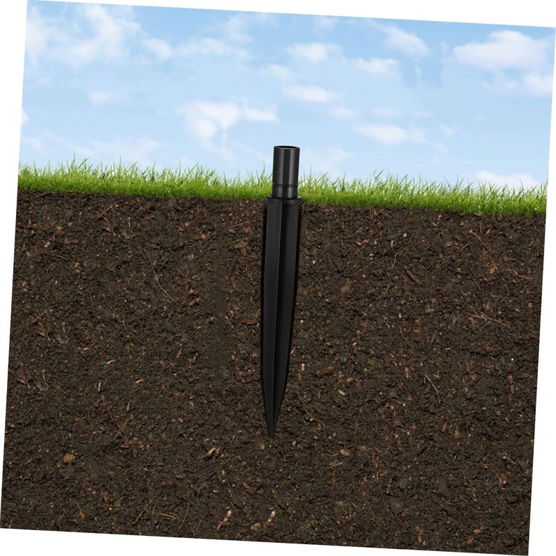 DOITOOL 15pcs Plastic Ground Stakes for Garden Lights Easy Install Solar Pathway Spikes Heavy Duty Ground Pegs - Image 3