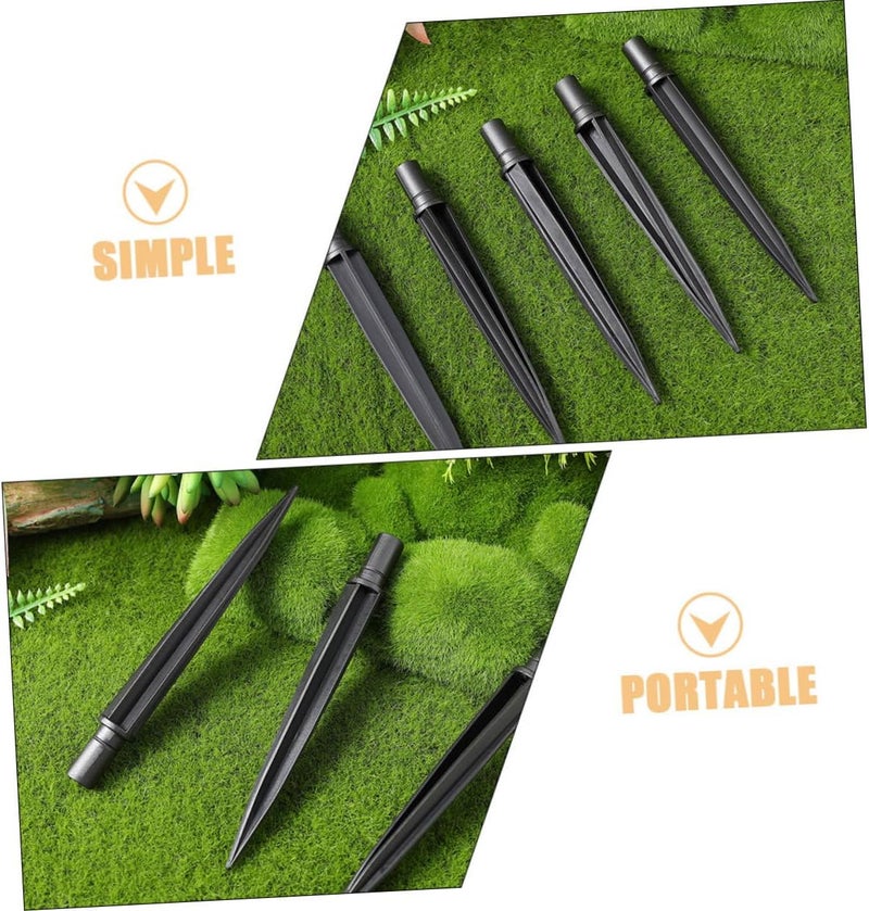 DOITOOL 15pcs Plastic Ground Stakes for Garden Lights Easy Install Solar Pathway Spikes Heavy Duty Ground Pegs - Image 2