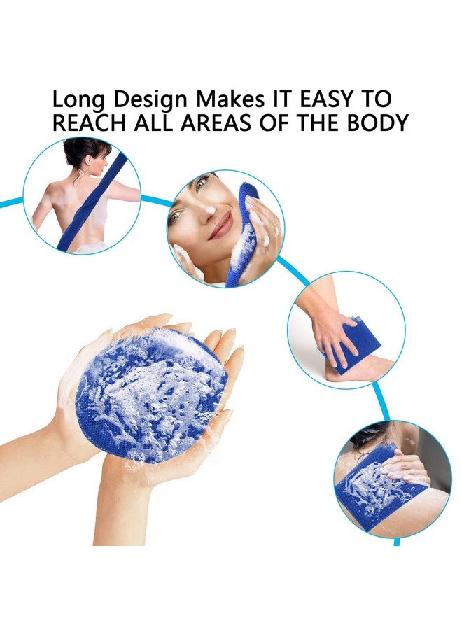 SuperJpsor African Exfoliating Net for Body - 2 Piece Shower Sponge Scrubber, Wash Cloth, Bath Soap Scrubbing Rag for Exfoliation - Image 3