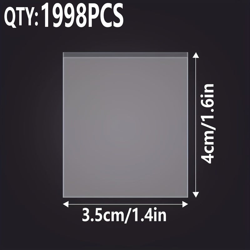 1998 Pcs OPP Stamp Protection Bags Philatelic Supplies For Collection Storage And Display Durable Pouches For Stamps And Coins - Image 3