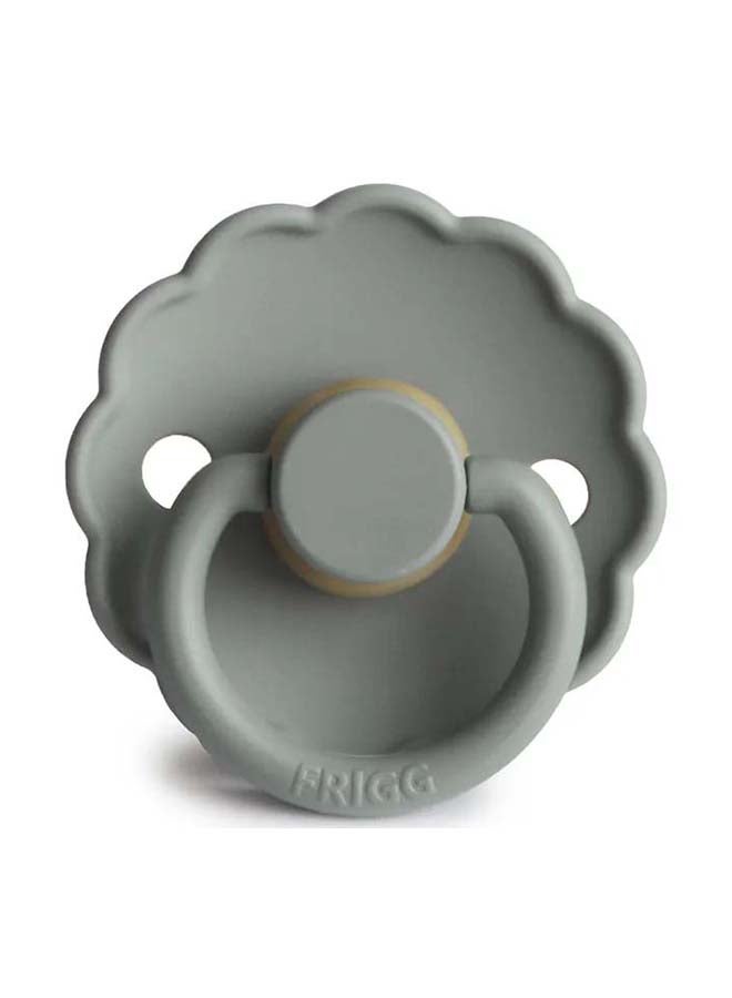 FRIGG Daisy Latex Baby Pacifier 6-18M 2-Pack French Gray Night/Portobello Night - Size 2 - Image 3