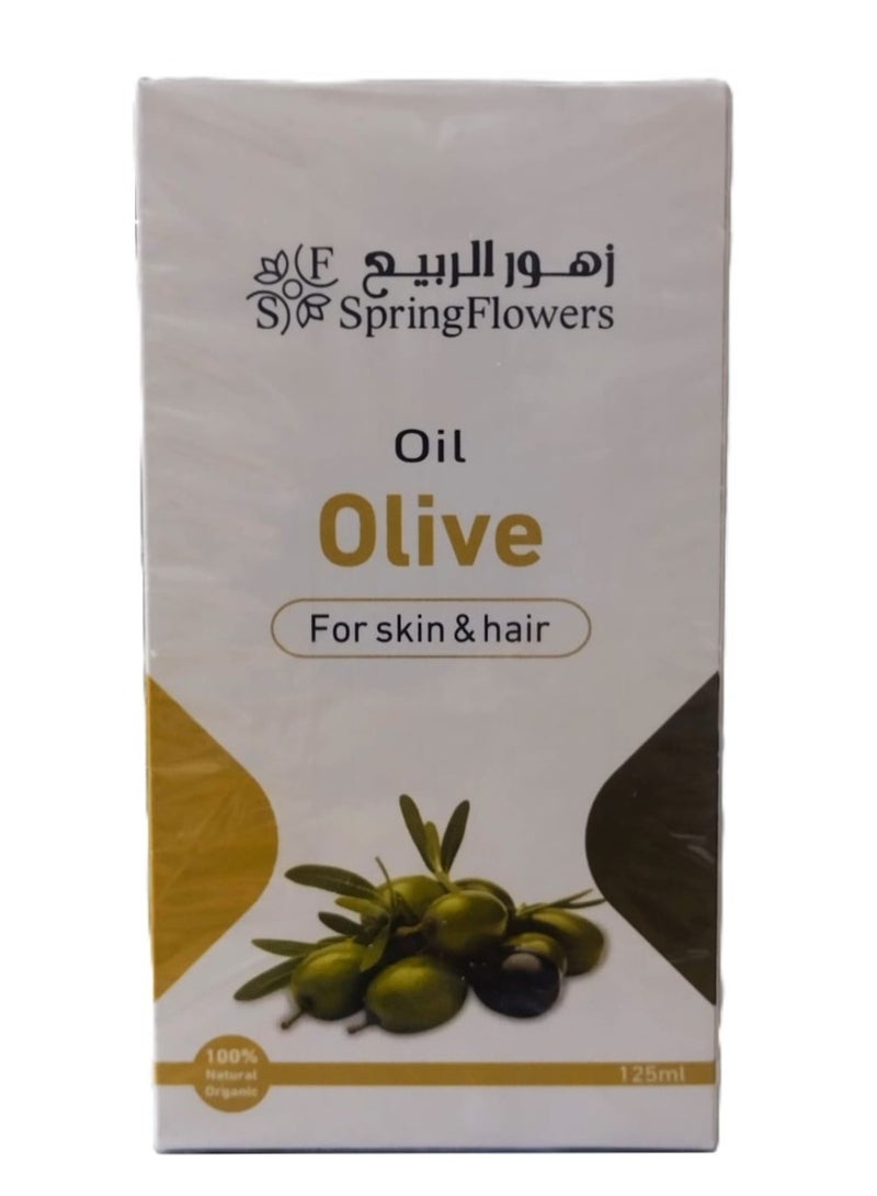 Spring Flowers Olive Oil for Skin and Hair 125ml - Image 1