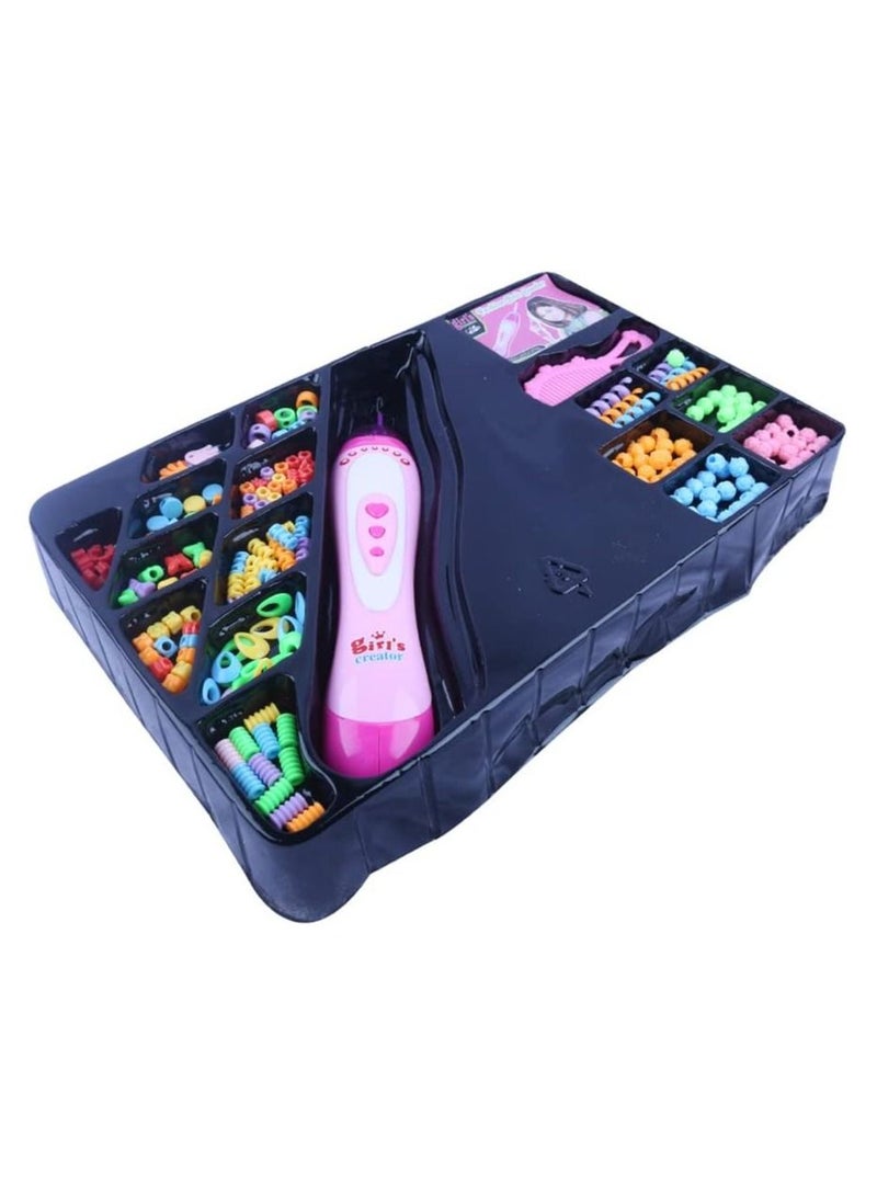 Braiding Hair Accessories Toy Multifunction Machine Braiding Tools DIY Hair Styling Tool and Accessories with Comb and Big Bead Set - Image 3