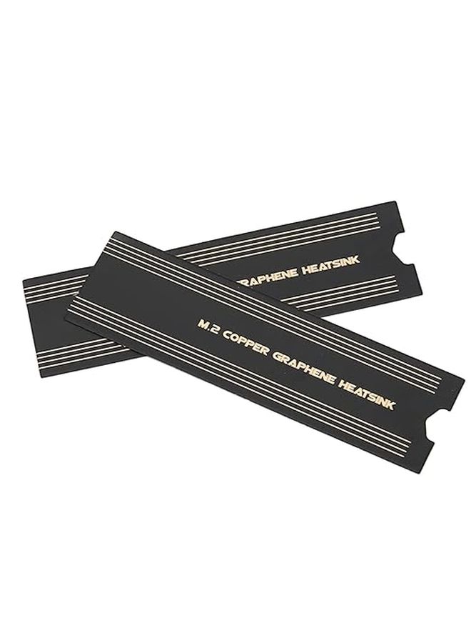 2pcs Copper Foil Graphene M2 SSD Heatsink For Laptop PC Desktop Overheating Prevention - Image 1