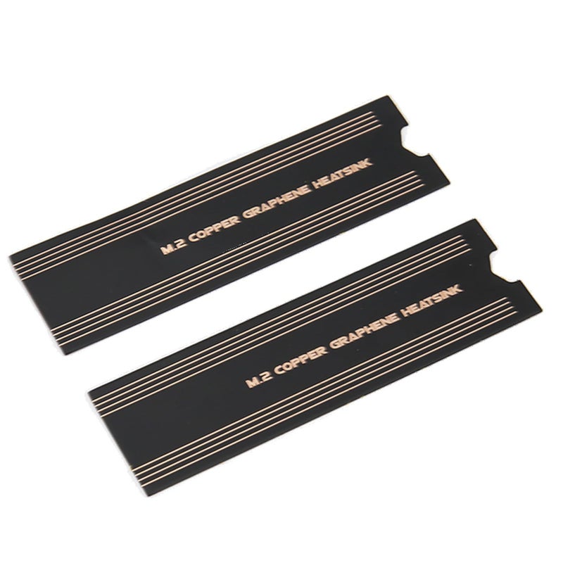 2pcs Copper Foil Graphene M2 SSD Heatsink For Laptop PC Desktop Overheating Prevention - Image 4