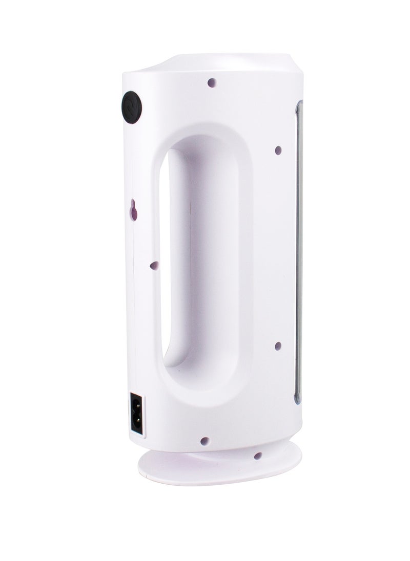 SONASHI - Rechargeable Emergency Lantern with Bright LED Side Light and top Flashlight  Builtin Battery with Charge Indicator  Lanterns for your Camping Hiking Indoors and Outdoors SEL-706N White - Image 1