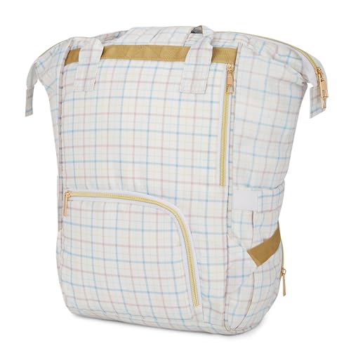 haus & kinder Chic Diaper Backpack for Mothers-Water Resistant Canvas Diaper Bags for Mom for Travel, Bag for Baby Products Carry, Maternity Bags for Mother and Baby, 1Pc, 20L, Mom In Paris, 990g - Image 3