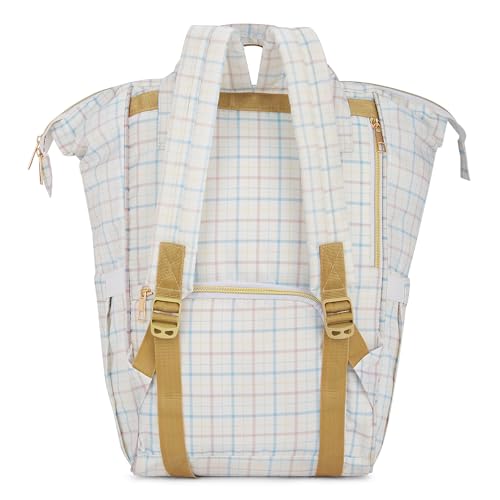 haus & kinder Chic Diaper Backpack for Mothers-Water Resistant Canvas Diaper Bags for Mom for Travel, Bag for Baby Products Carry, Maternity Bags for Mother and Baby, 1Pc, 20L, Mom In Paris, 990g - Image 2