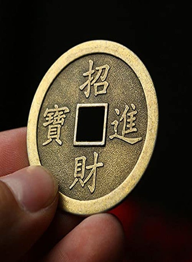 Acxico 5Pcs Extra Large Feng Shui Coin 1.7" Lucky Chinese Fortune Metal - Image 2