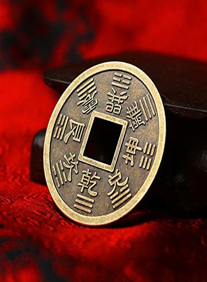 Acxico 5Pcs Extra Large Feng Shui Coin 1.7" Lucky Chinese Fortune Metal - Image 3