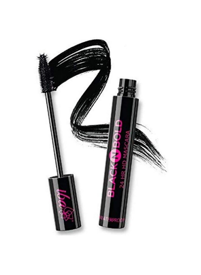 Iba Black N Bold 24 Hr Hd Mascara, Black, 8 Ml L Waterproof, Lengthening, Curling, Volumising L 100% Vegan & Cruelty Free  - Image 1