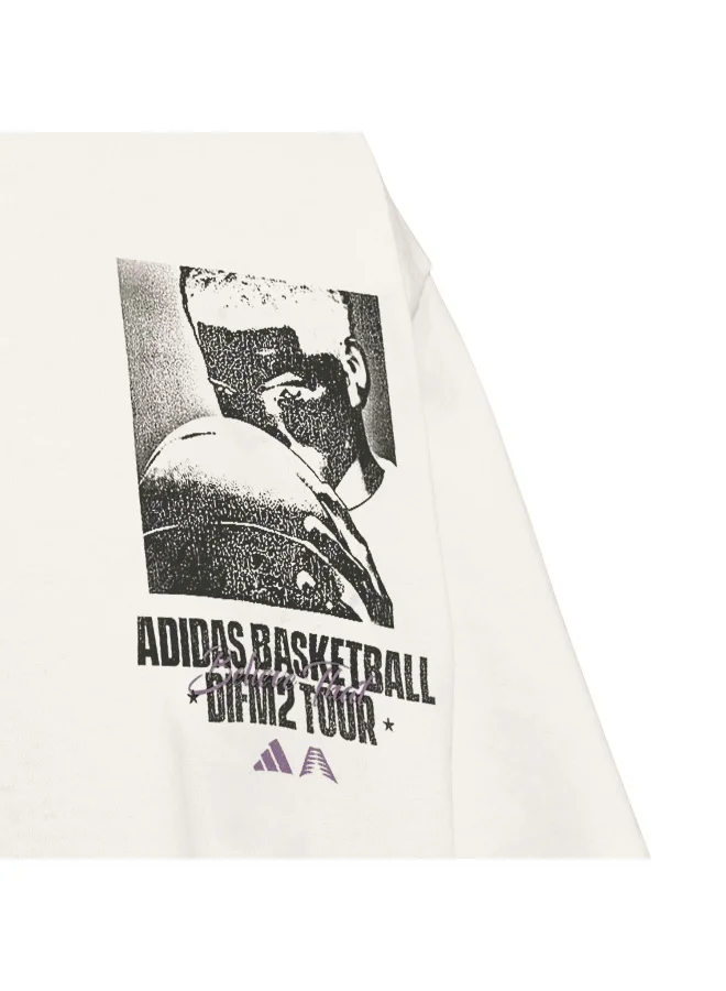 اديداس اوريجينالز Anted Gfx Tee White Basketball T-Shirts 2XS