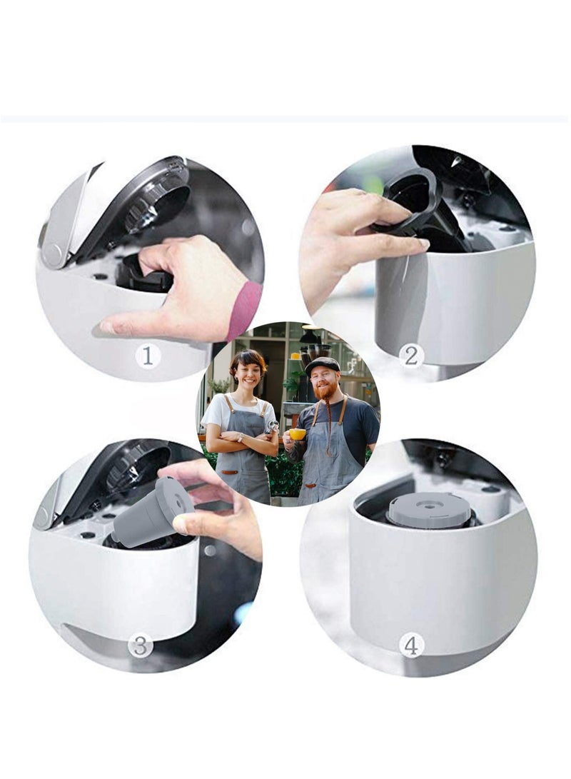 SYOSI 3 Pcs Reusable Coffee Pods Coffee Filters Compatible for Keurig 1.0 BPA Free Dishwasher Safe Brew Coffee or Tea Reusable K Cups for K-Classic K-Mini Series (Grey) - Image 2
