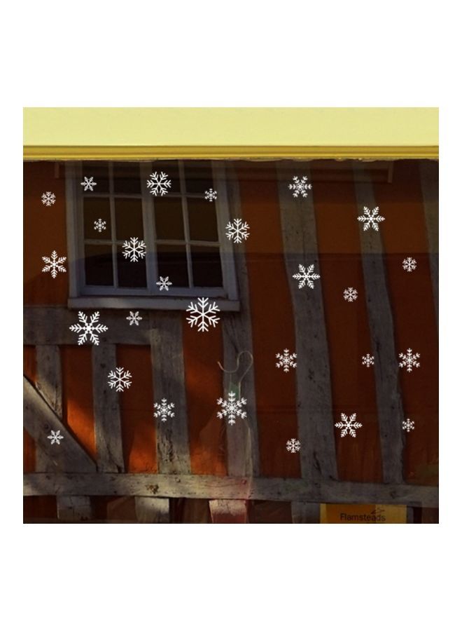 NIBEMINENT Snowflake Window Wall Sticker White 6.1x7.9x2centimeter  - Image 2