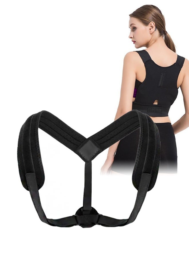 Generic Shoulder & Back Brace Posture Corrector for Women and Men, Breathable Posture Trainer Adjustable Straps, Neck Brace and Back Posture Corrector for Upper Back & Neck Pain Relief  - Image 1