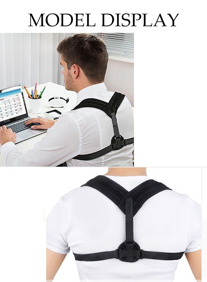 Generic Shoulder & Back Brace Posture Corrector for Women and Men, Breathable Posture Trainer Adjustable Straps, Neck Brace and Back Posture Corrector for Upper Back & Neck Pain Relief  - Image 4